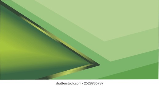 a composition of lines, planes and geometric shapes with gradations of green that gives an elegant and luxurious impression as inspiration for fine art designs