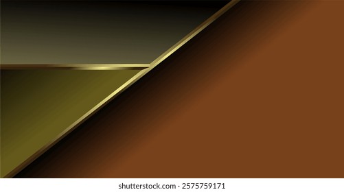 a composition of lines, planes and geometric shapes with gradations of brown, gold and black that gives an elegant and luxurious impression as inspiration for fine art designs