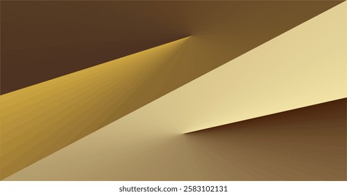 a composition of lines, planes and geometric shapes with gradations of brown and gold  that gives an elegant and luxurious impression as inspiration for fine art designs