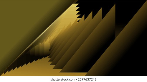 a composition of lines, planes and geometric shapes with gradations of brown, gold and black that gives an elegant and luxurious impression as inspiration for fine art designs