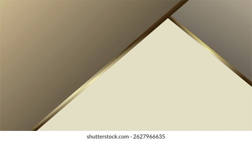 uma composição de linhas, planos e formas geométricas com gradações de marrom e ouro que dá uma impressão elegante e luxuosa como inspiração para projetos de belas artes