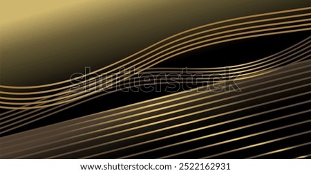 a composition of lines, planes and geometric shapes with gradations of brown, gold and black that gives an elegant and luxurious impression as inspiration for fine art designs