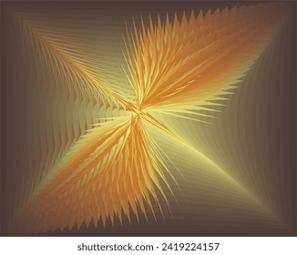 Composition of lines and planes with gradations of cream, yellow, orange and green as inspiration for visual design needs