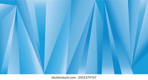 composition of lines, planes and triangular geometric shapes with blue and black gradations as a background for visual design