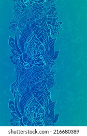 Composition of marine motif. 