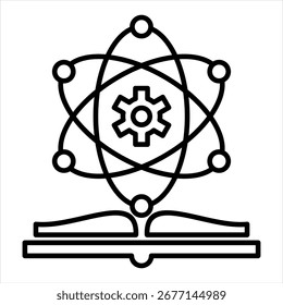 Vector de ilustración de icono de contorno de composición