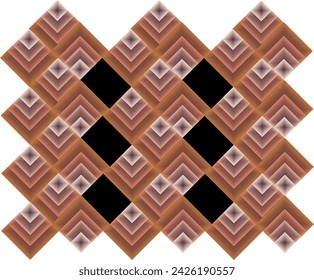 composition of planes and geometric shapes of cubes with brown gradient colors to support visual design needs