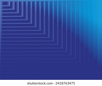 a composition of planes and geometric shapes with gradient shades of blue as one of the visual design elements