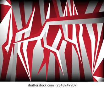 composition of planes and geometric shapes with shades of red and white for visual communication design needs