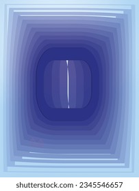 composition of planes and geometric shapes with shades of purple and blue as visual communication design elements