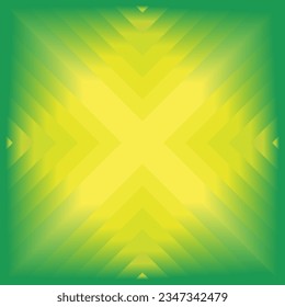 composición de planos y formas geométricas en tonos verdes y amarillos como uno de los elementos del diseño de comunicación visual