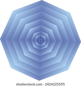composition of polygon geometric shapes with gradient color tones of light blue and dark blue for visual design needs