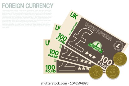 Composition of Pound currency on transparent background
