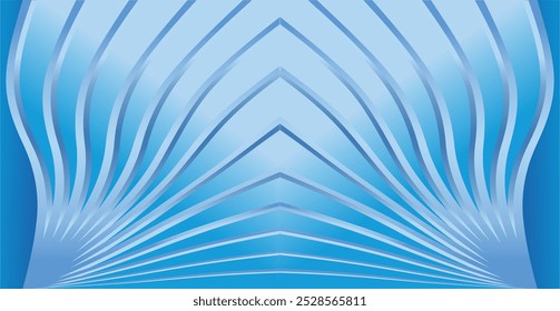 composição de linhas curvas repetidas com gradientes azuis como inspiração para decorações e ornamentos, bem como design de fundo em projetos gráficos