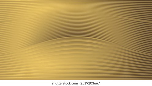 composition of repeating curved lines to create a certain effect with brown and gold as background inspiration for visual communication design