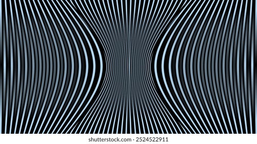 composition of repeating curved lines to create a certain effect with blue and black as background inspiration for visual communication design