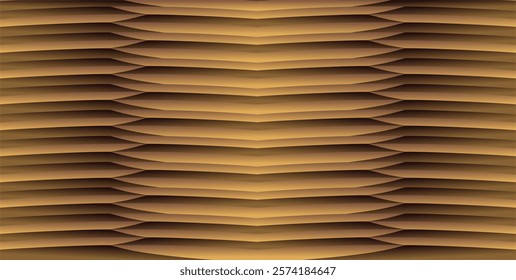 composition of repeating curved lines with gold ang brown gradients as inspiration for decorations and ornaments as well as background design in graphic designs