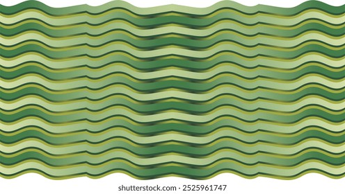 composição de linhas curvas repetidas com gradientes verdes como inspiração para decorações e ornamentos, bem como design de fundo em projetos gráficos
