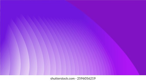 composition of repeating curved lines with light violet, purple and blue gradients as inspiration for decorations and ornaments as well as background design in graphic designs