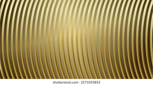 composition of repeating curved lines with yellow, orange and gold brown gradients as inspiration for decorations and ornaments as well as background design in graphic designs