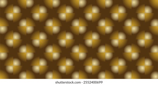 composition of repeating geometric planes in the form of circles, triangles and squares with gradations of brown and gold as background inspiration for graphic designs or as ornaments for artistic use