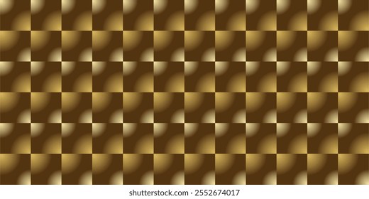 composition of repeating geometric planes in the form of circles and squares with gradations of brown and gold as background inspiration for graphic designs or as ornaments for artistic use