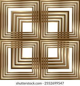 composition of repeating geometric planes in the form of squares with gradations of brown and gold as background inspiration for graphic designs or as ornaments for artistic use