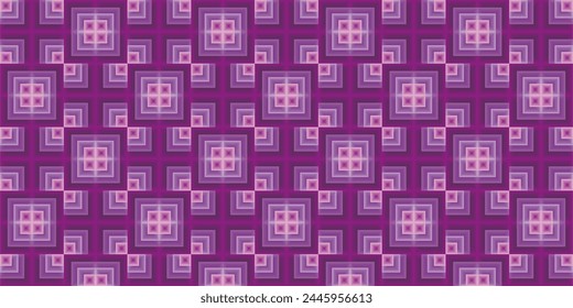 a composition of repeating geometric squares with gradient colors and purple tones as inspiration for textile design and background design in visual communication