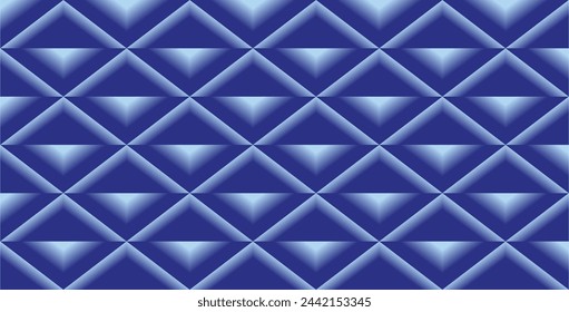 a composition of repeating rectangular geometric shapes with blue gradations as background inspiration for visual communication designs or for textile designs