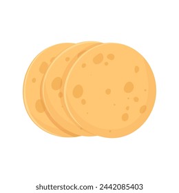 Composition of round Mexican corn tortillas tacos