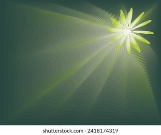 composition of shapes, planes and colors with shades of green as a visual design element and as inspiration for specific visual designs