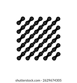 Silhueta de Composição da Cadeia para Motocicleta, Bicicleta ou Bicicleta, Máquinas, para Ilustração de Arte, Tipo de Logotipo, Pictograma, Site ou Elemento de Design Gráfico. Ilustração de vetor  