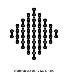 Silhueta de Composição da Cadeia para Motocicleta, Bicicleta ou Bicicleta, Máquinas, para Ilustração de Arte, Tipo de Logotipo, Pictograma, Site ou Elemento de Design Gráfico. Ilustração de vetor  