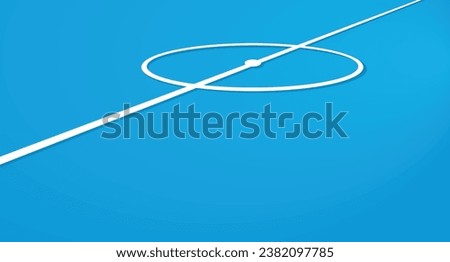 Composition of Soccer, football field with space for write. vector illustration