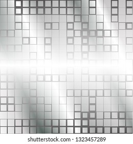 Composition of squares on white background