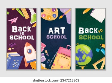Composition with stationery. Posters for the cola. Flyer concept.