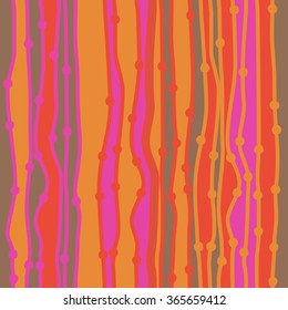 Composition of  stripes seamless pattern, doodles,stripe,wave, hole, spots. Hand drawn.