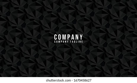 A composition of triangle, hexagon, and diamond shape, in minimal black colour