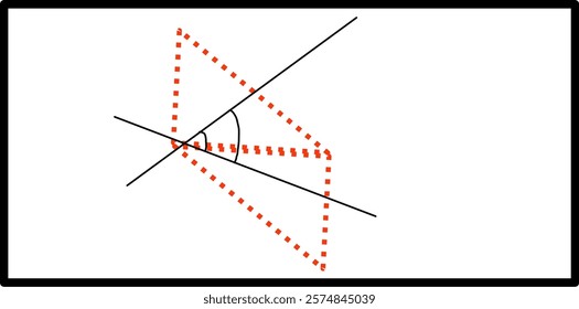 Composition of two consecutive reflections about two intersecting axes