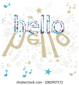 composition using the word hello