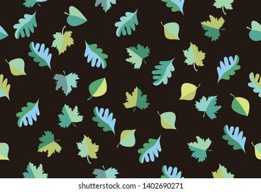 
The composition of various colorful leaf shapes is very good for various purposes