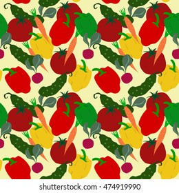 composition vegetables color pattern