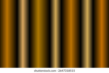 The composition of vertical lines with gold gradient colors arranged repeatedly gives the impression of being dashing and strong, an optical illusion, luxurious and expensive