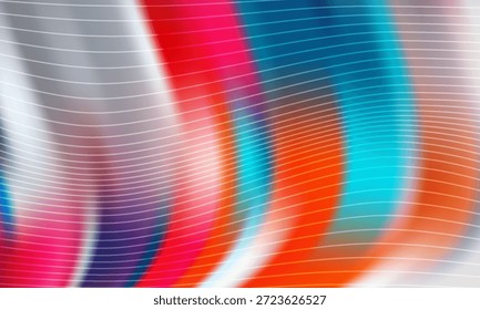 composição de bandas de cores vivas e curvas brancas suaves cria um fundo animado e moderno adequado para tecnologia, design, 