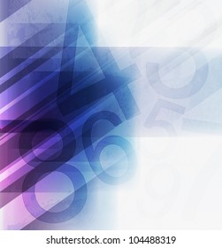 Compositions of colored number. abstract background