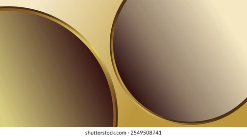 compositions of planes and geometric shapes in gold-brown gradient colors as background designs for visual arts or motifs for disposable arts