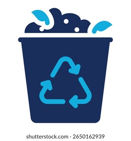 Compost Bin Icon Element For Design