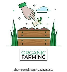 Compost Bin Icon - Organic Farming - Editable Stroke