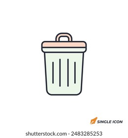 Compost Bin icon vector illustration. Compost Bin symbol isolated on white background