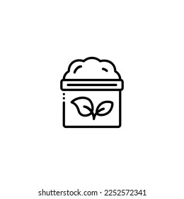 compost fertilization vector illustration icon